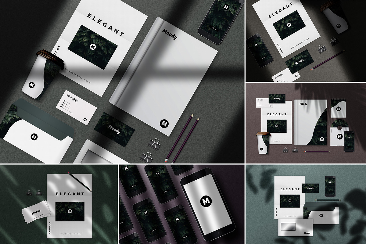 Huge Moody Shadow Bundle, a Books & Magazine Mockup by AndrewPixel (Photo 3 of 30)