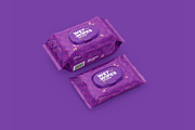 Wet Wipes Mockup, large and small, a Packaging Mockup by easymock (Thumbnail 6 of 10)