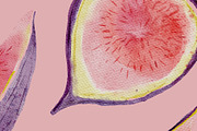 Watercolor Figs Clipart & Pattern, a Pattern Graphic by OkPen (Thumbnail 4 of 4)