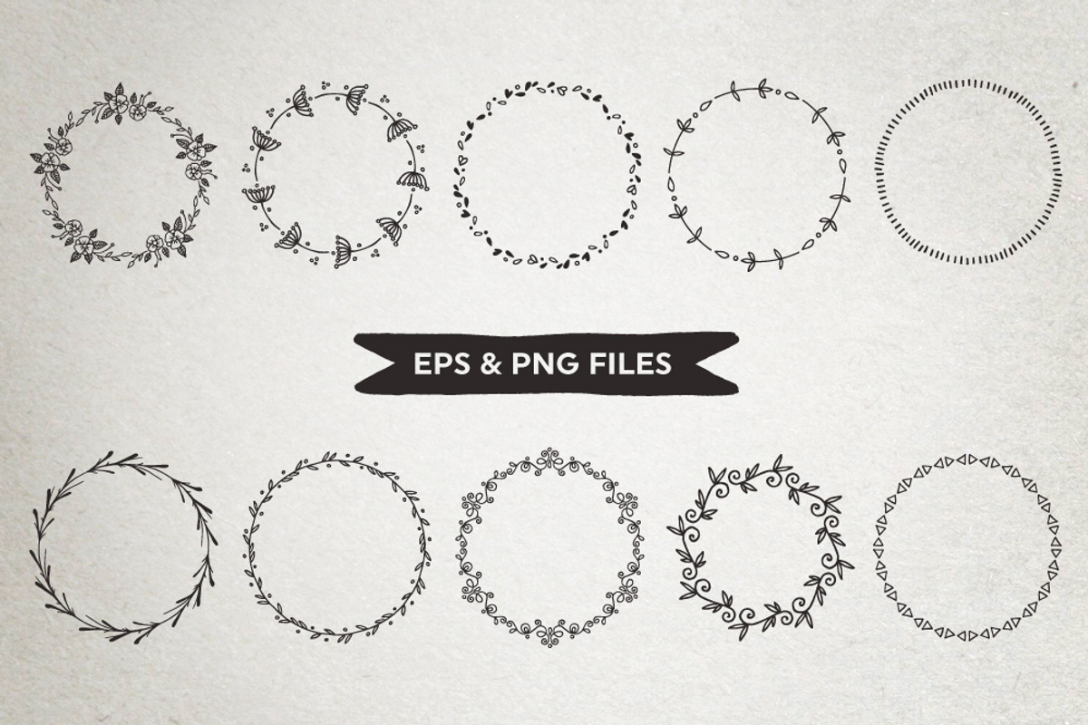 Decorative Round Frames Borders, a Decorative Illustration by AzmariDigitals (Photo 4 of 5)