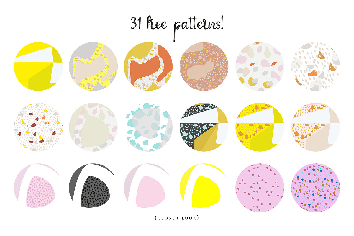 Coconut Font +FREE abstract patterns, a Script Font by Chimerique (Photo 9 of 13)