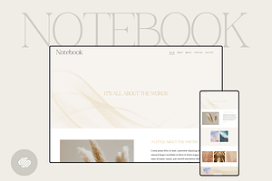 Notebook Squarespace 7.1 Template