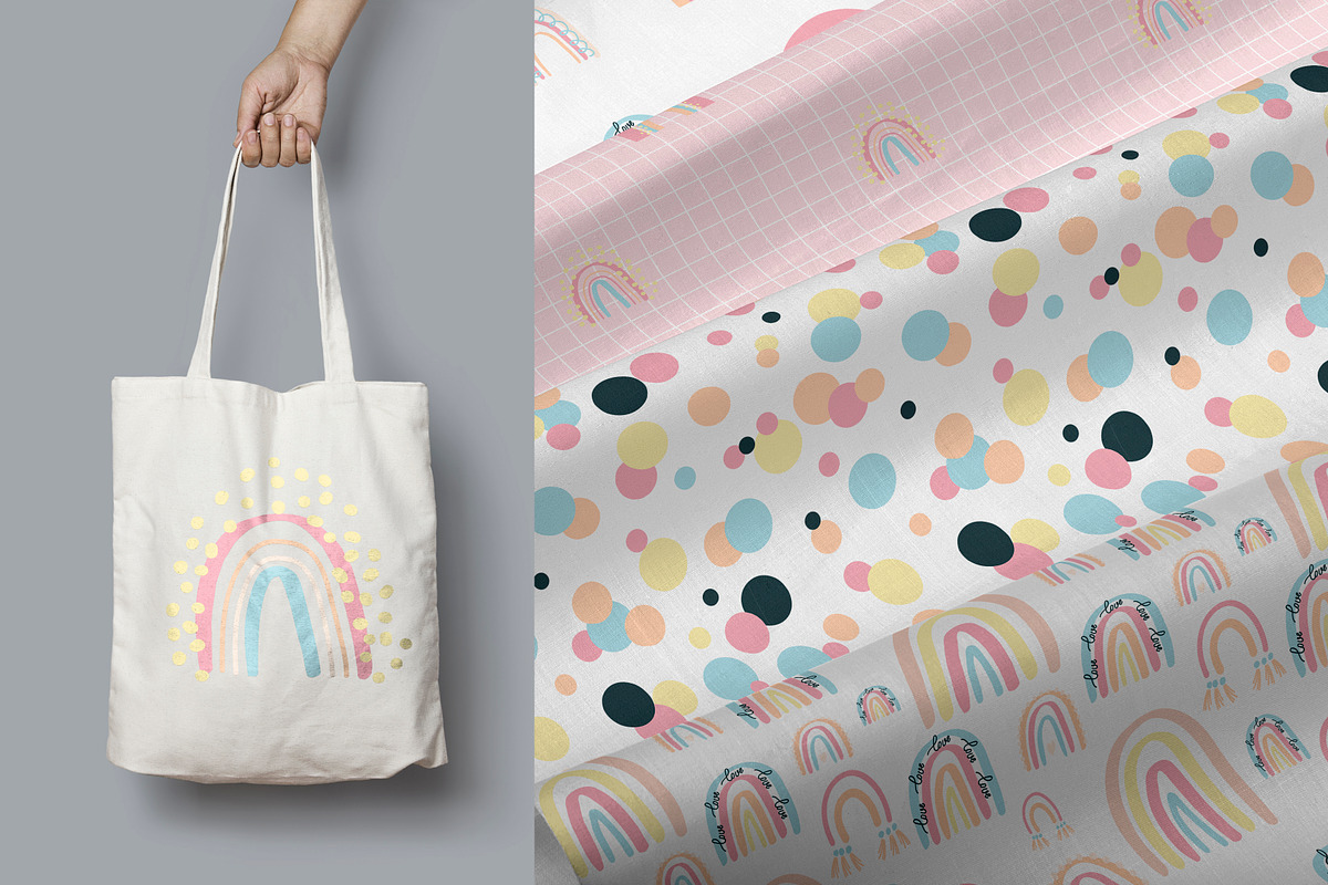 PASTEL RAINBOW. Abstract Graphic Set, an Object Graphic by Alisha Gronska (Photo 5 of 13)