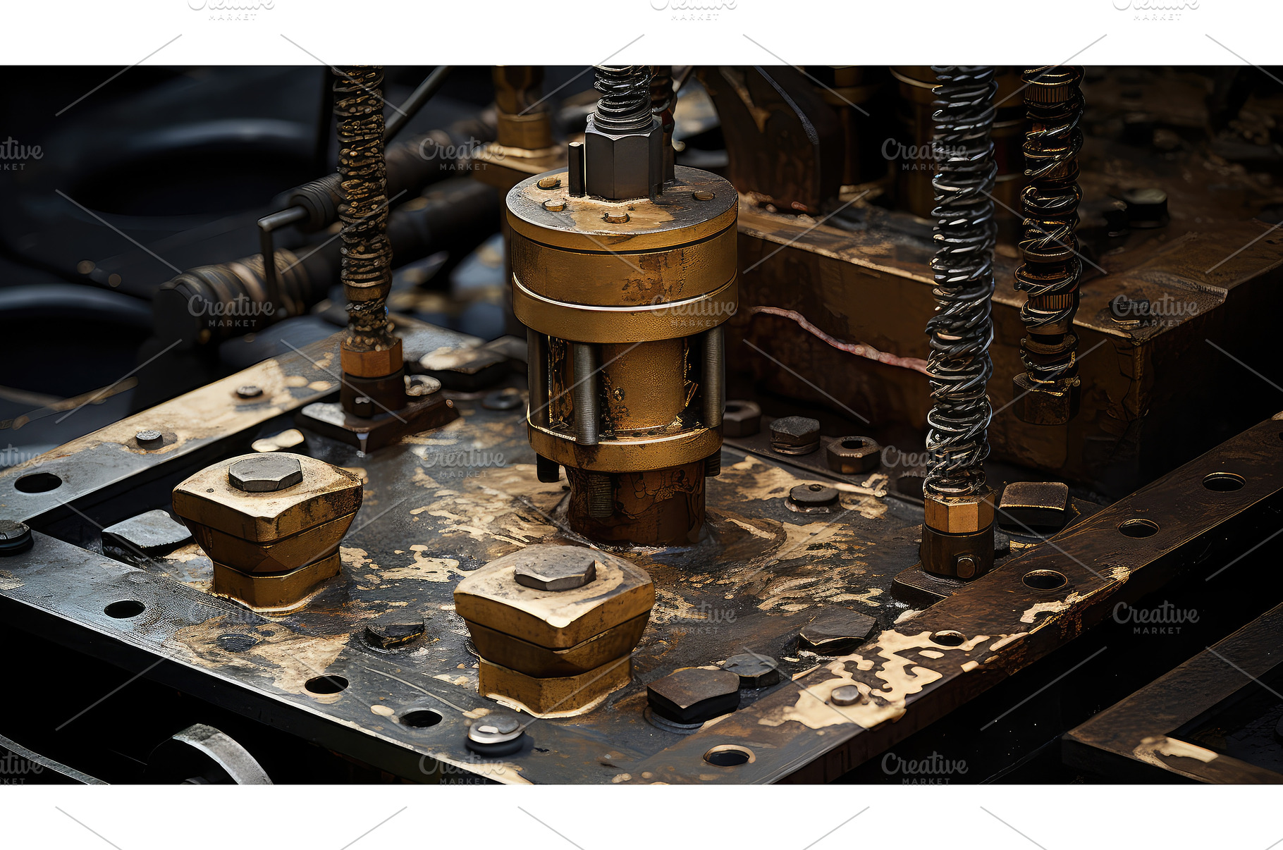 drilling traveling block oil ai, an Industrial Photo by pikepicture