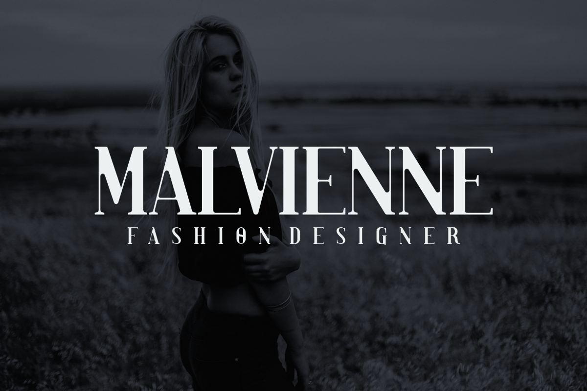 Hallo Malvie - Font, a Serif Font by artchiles_design (Photo 2 of 5)