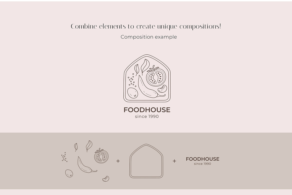 Veggies logo elements and templates, a Graphic by Vasylyka (Photo 9 of 11)