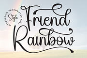 Friend Rainbow | Script Font, a Handwritten Font by Scratchones (Thumbnail 1 of 9)