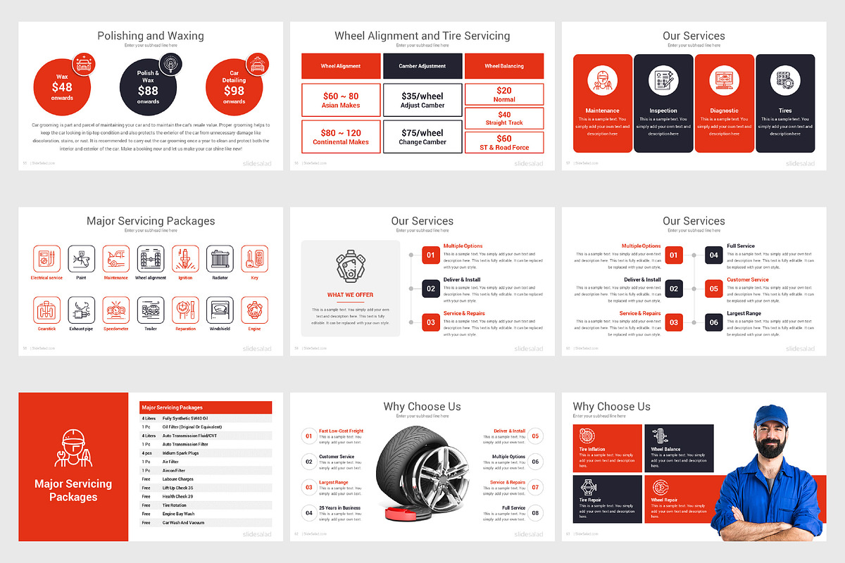 Top Automobile PowerPoint Templates, a Presentation Template by SlideSalad (Photo 12 of 33)