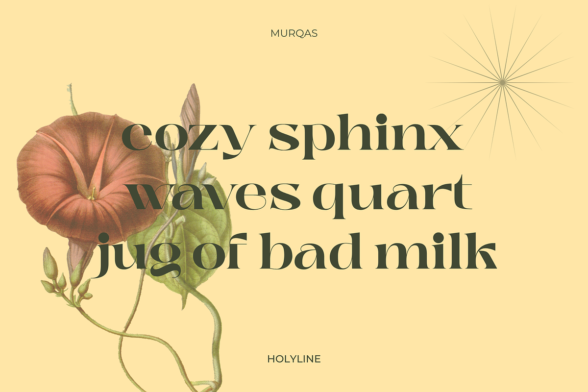 Murqas - Width Family, a Serif Font by Holyline Design (Photo 2 of 12)