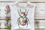Floral Beetle PNG, an Illustration by Craft Nest (Thumbnail 4 of 7)