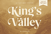 King's Valley -Swashy Serif, a Serif Font by Fenotype (Thumbnail 1 of 10)
