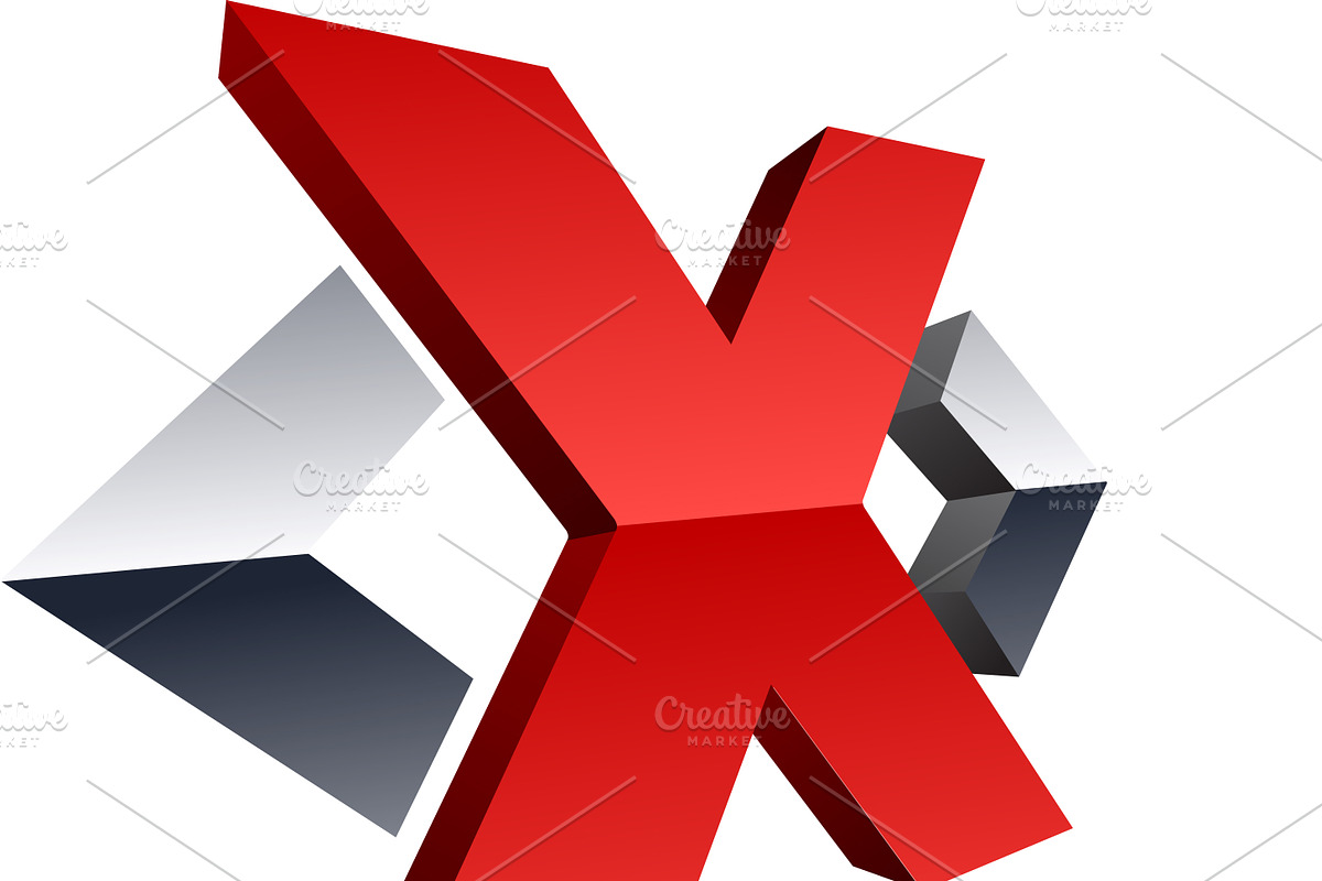 Creative abstract 3d alphabet preview 3