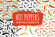 10 Hot Peppers seamless patterns, a Pattern Graphic by Midstream (Thumbnail 1 of 4)