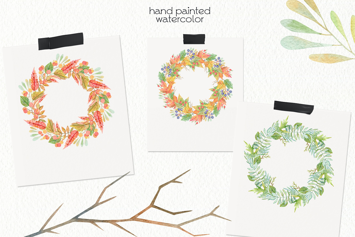 Watercolor Autumn Clipart. Pumpkin., a Decorative Illustration by OllyKo Art (Photo 8 of 9)