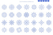 Outline Snowflakes & Winter Icons, an Illustration by Ilia Design (Thumbnail 2 of 10)