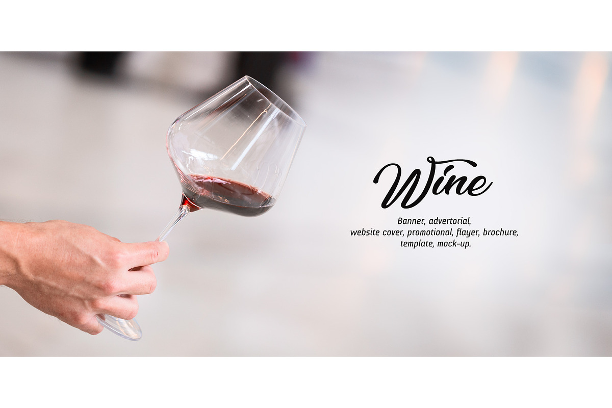 Rose Wine Glass - Banner Vector 005, a Templates & Theme by Fenea Silviu