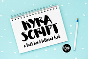 Kyra Script Brush Font, a Sans Serif Font by Blush Font Co. (Thumbnail 1 of 7)