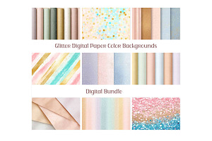 Glitter Color Digital Backgrounds, an Illustration by VetalStock