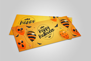 Happy Halloween Banner Template