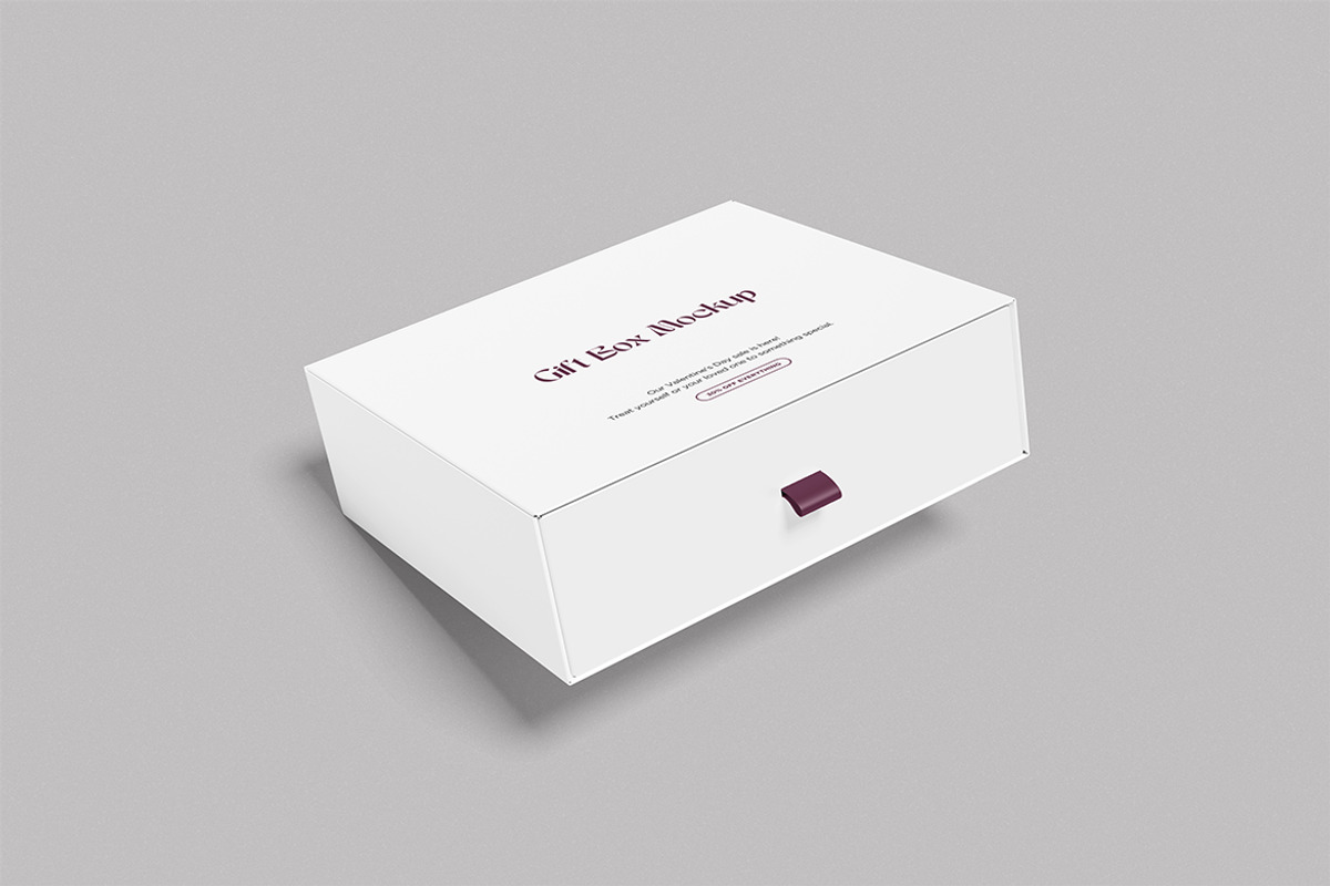 High-Quality Gift Box Mockup, an Advertising Mockup by swsi-studio (Photo 2 of 5)