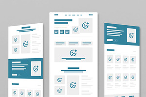 Wireframe Website Structure Design, a Wireframe Template by MightyDesign
