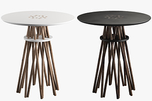 Side Tables X 5 3d Model