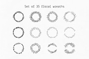 Set of floral wreaths, a Decorative Illustration by Lyolya Profitrolya (Thumbnail 1 of 5)