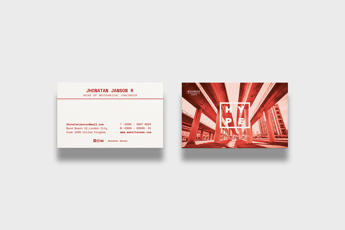 HYPE Business Cards, a Business Card Template by rzkaamlya (Photo 2 of 4)