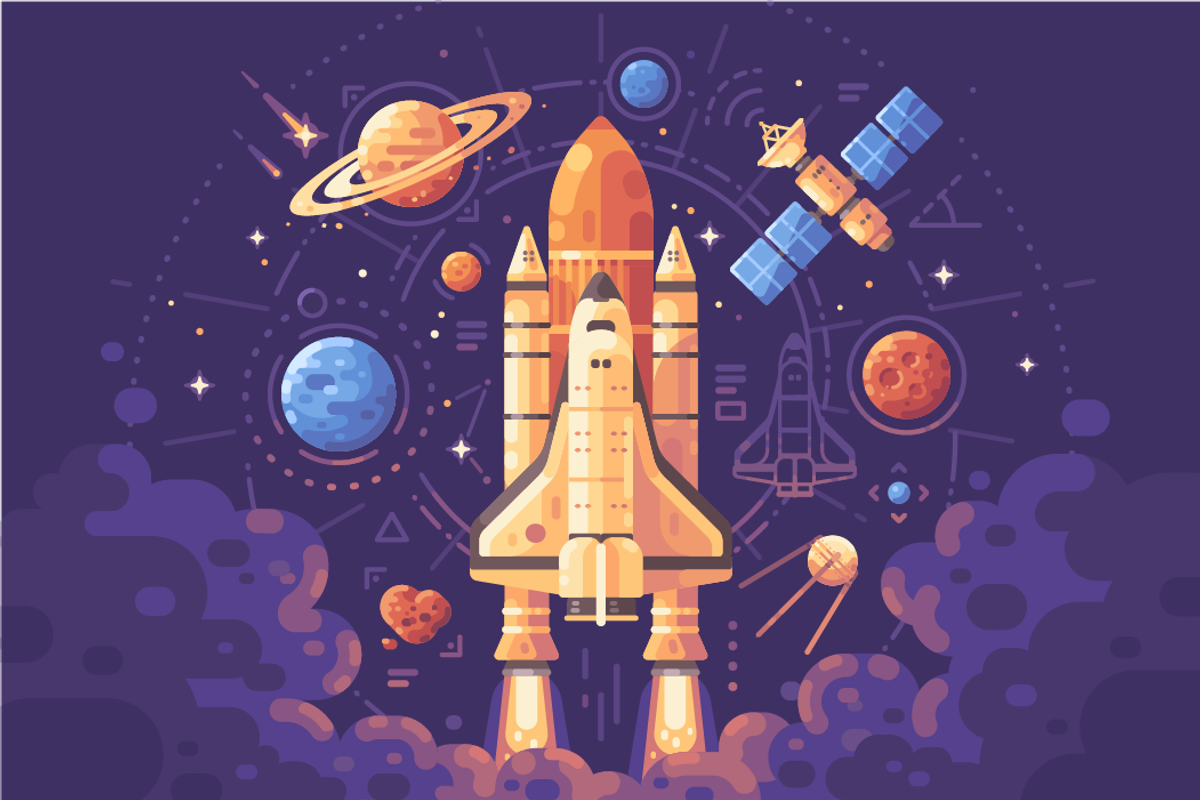 Space research, a Technology Illustration by Ivan Dubovik (Photo 2 of 2)