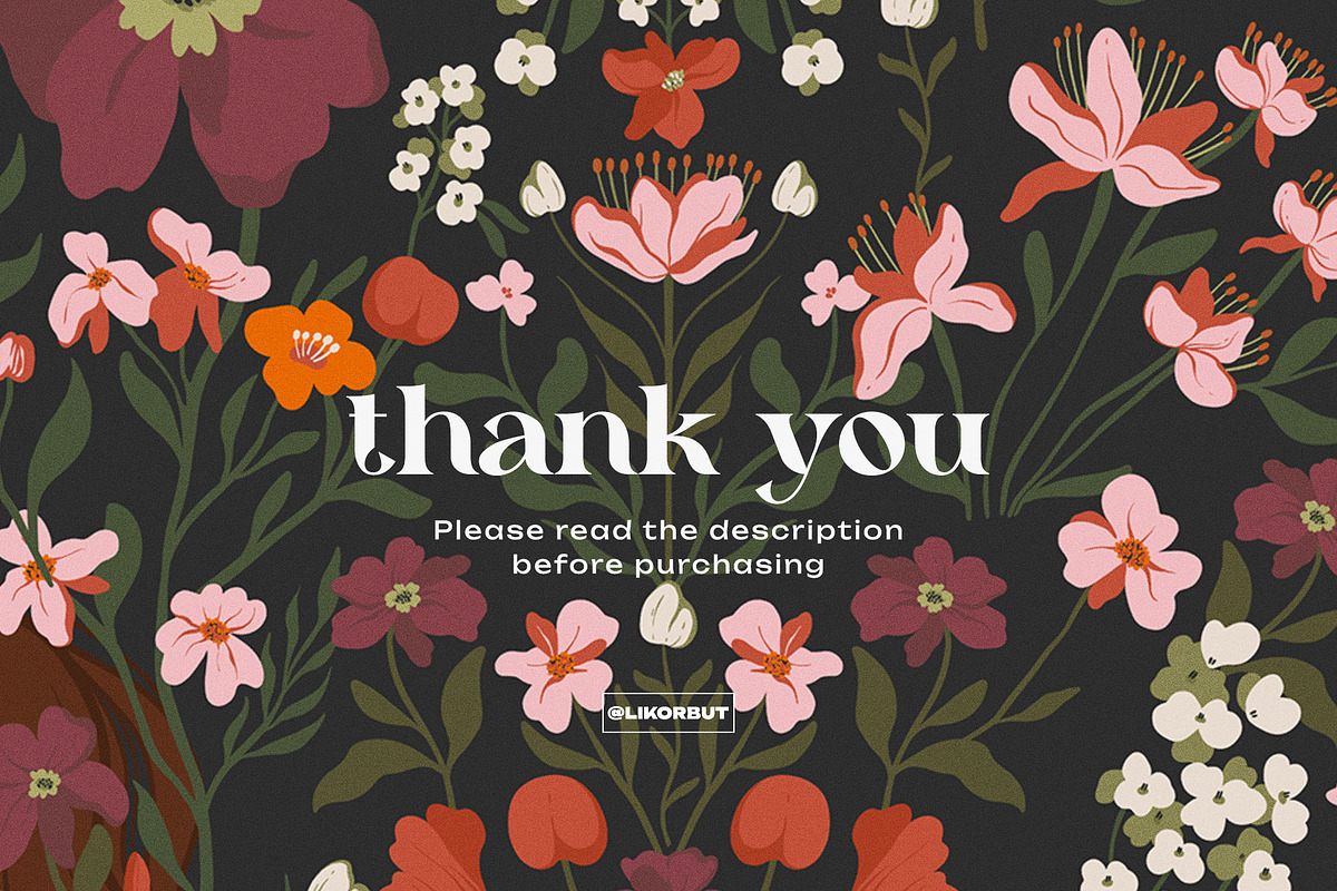 Art Nouveau Botanical Flower Pattern, a Pattern Graphic by likorbut (Photo 10 of 12)