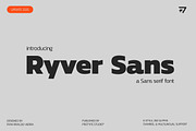 Ryver Sans - Sans Serif font, a Sans Serif Font by Ryan Rivaldo Vierra (Thumbnail 1 of 9)