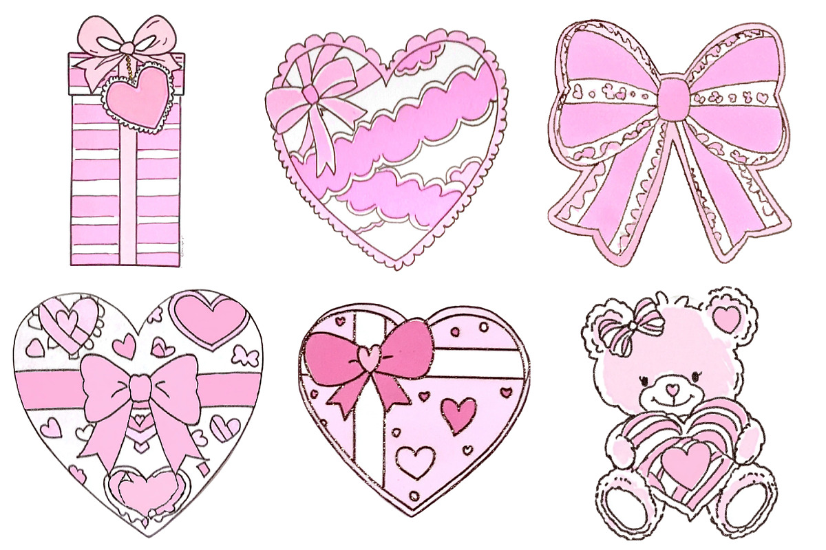 Coquette valentine clipart, an Illustration by Designworld (Photo 3 of 4)