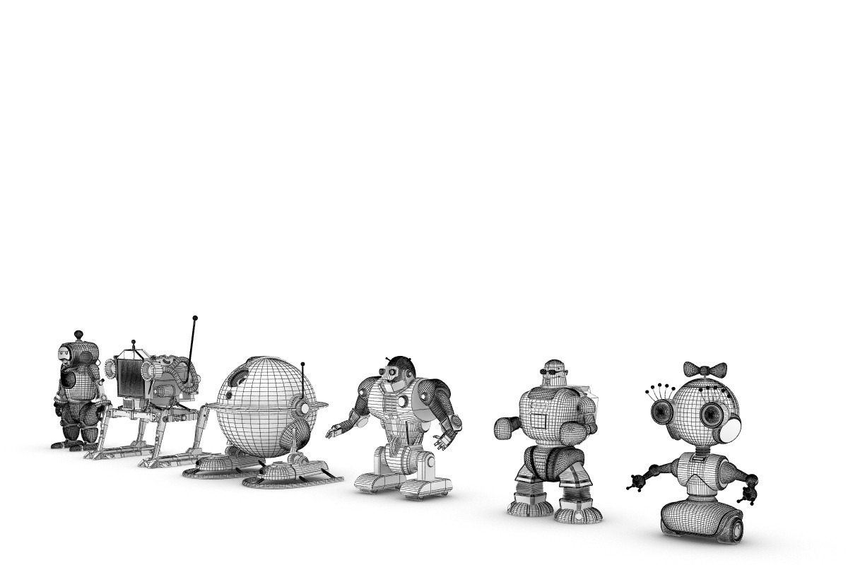 Funny Robots Pack 2, a Characters & Person 3D Model by konstantin.ermolaev (Photo 8 of 9)