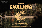 Bold Font Evalina, a Handwritten Font by AROKA (Thumbnail 1 of 6)