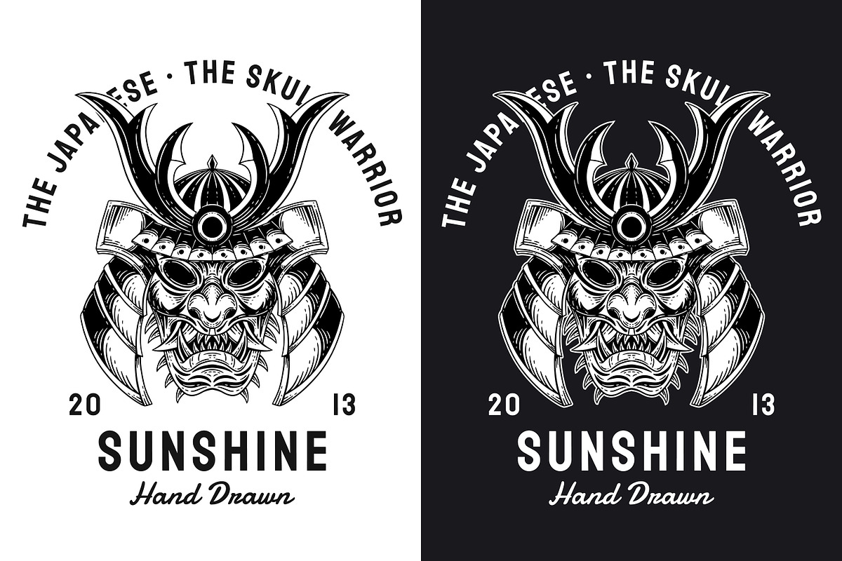 15 Set Japanese Demon Mask Skull, an Illustration by Morspective (Photo 13 of 17)