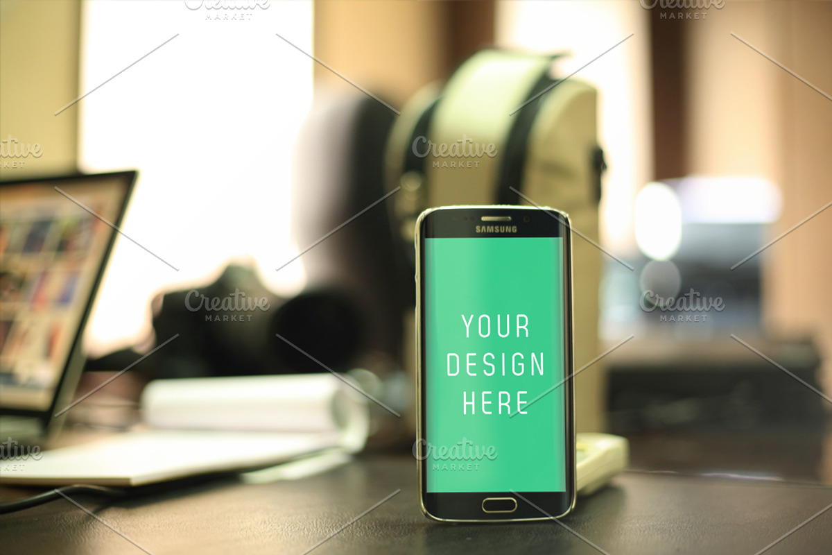 Samsung Edge Mockup, a Device Mockup by DeepDesign (Photo 3 of 3)