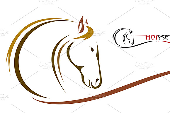 Vector Of Horse Design. Wild Animal.