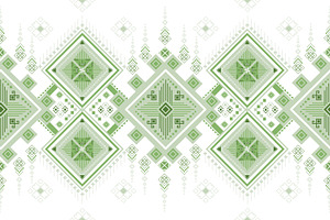 green geometric pattern, a Pattern Graphic by ThaiByGaew