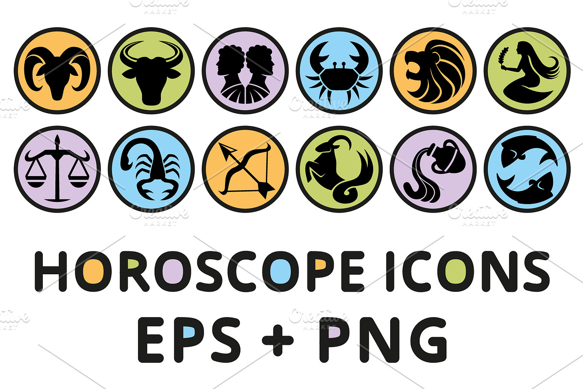 Vector Horoscope Icons, an Emoji Icon by Andres M Rodriguez (Photo 1 of 3)