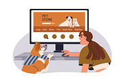 Pet care. Cats and dogs services set, an Animal Illustration by Good Studio (Thumbnail 6 of 11)