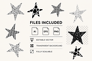 Textured Vector Stars, a Texture Graphic by Bielousova Art (Thumbnail 3 of 3)