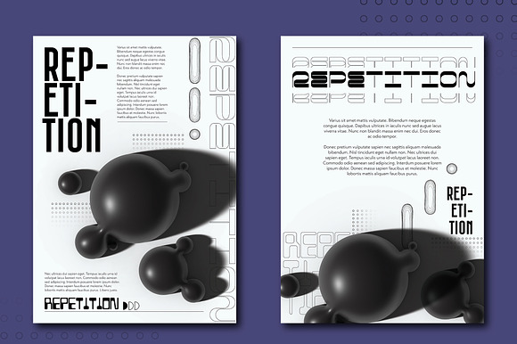 Black Abstract 3D Poster preview 2