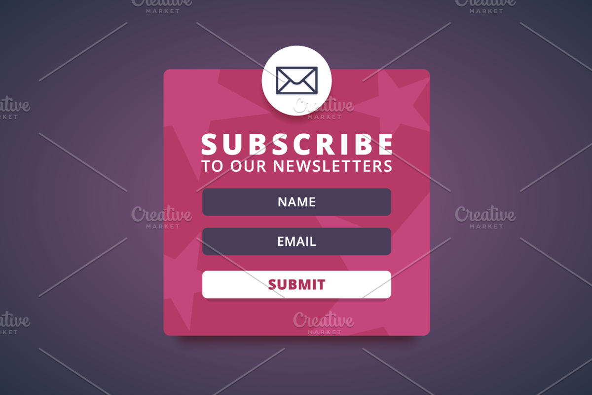Subscribe form, an Illustration by zaniman