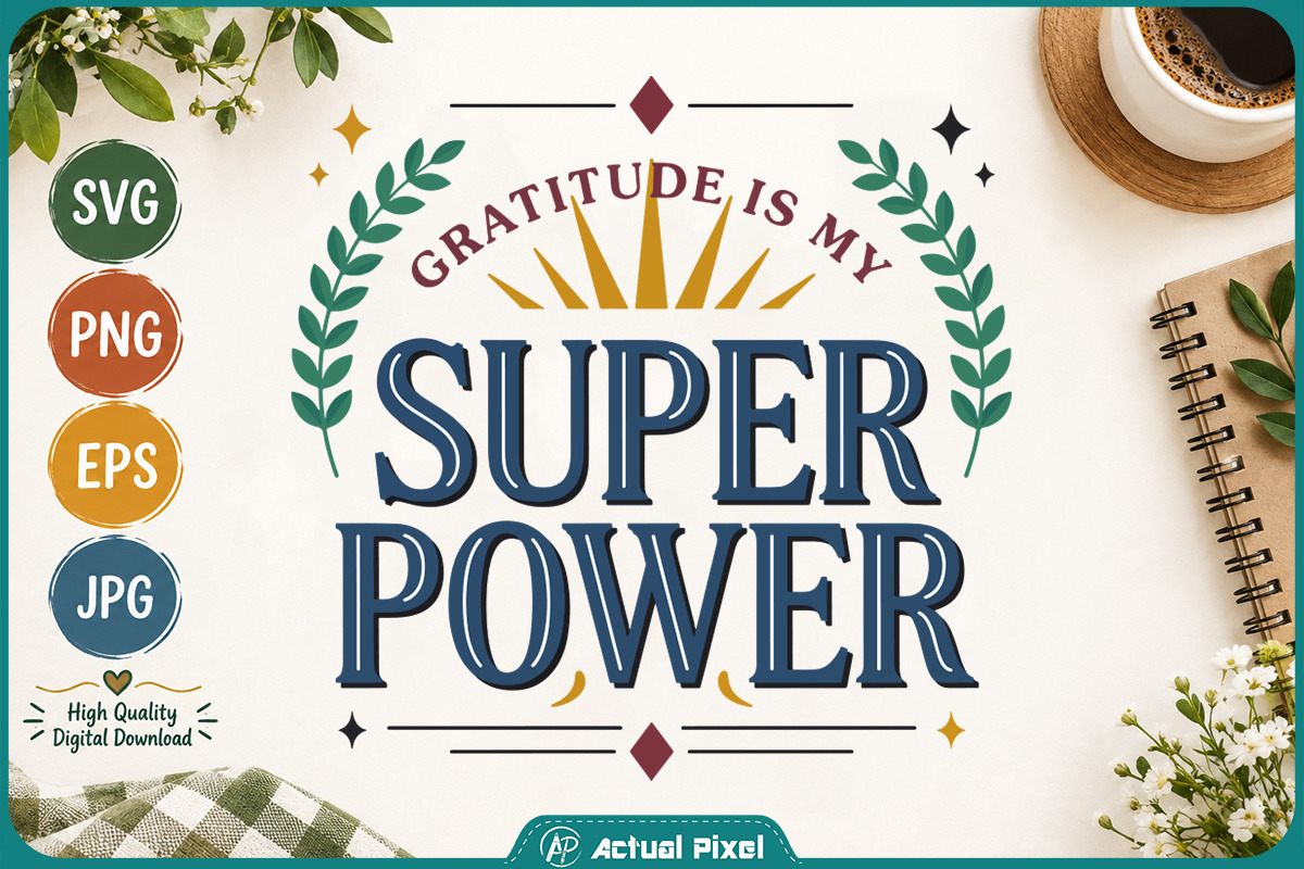 Gratitude Quotes Bundle, a Decorative Illustration by Actual Pixel (Photo 12 of 22)