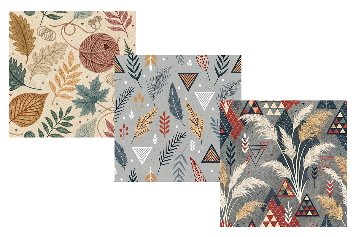 Fall Fiber Studio Seamless Pattern, a Pattern Graphic by FloridPrintables (Photo 6 of 6)
