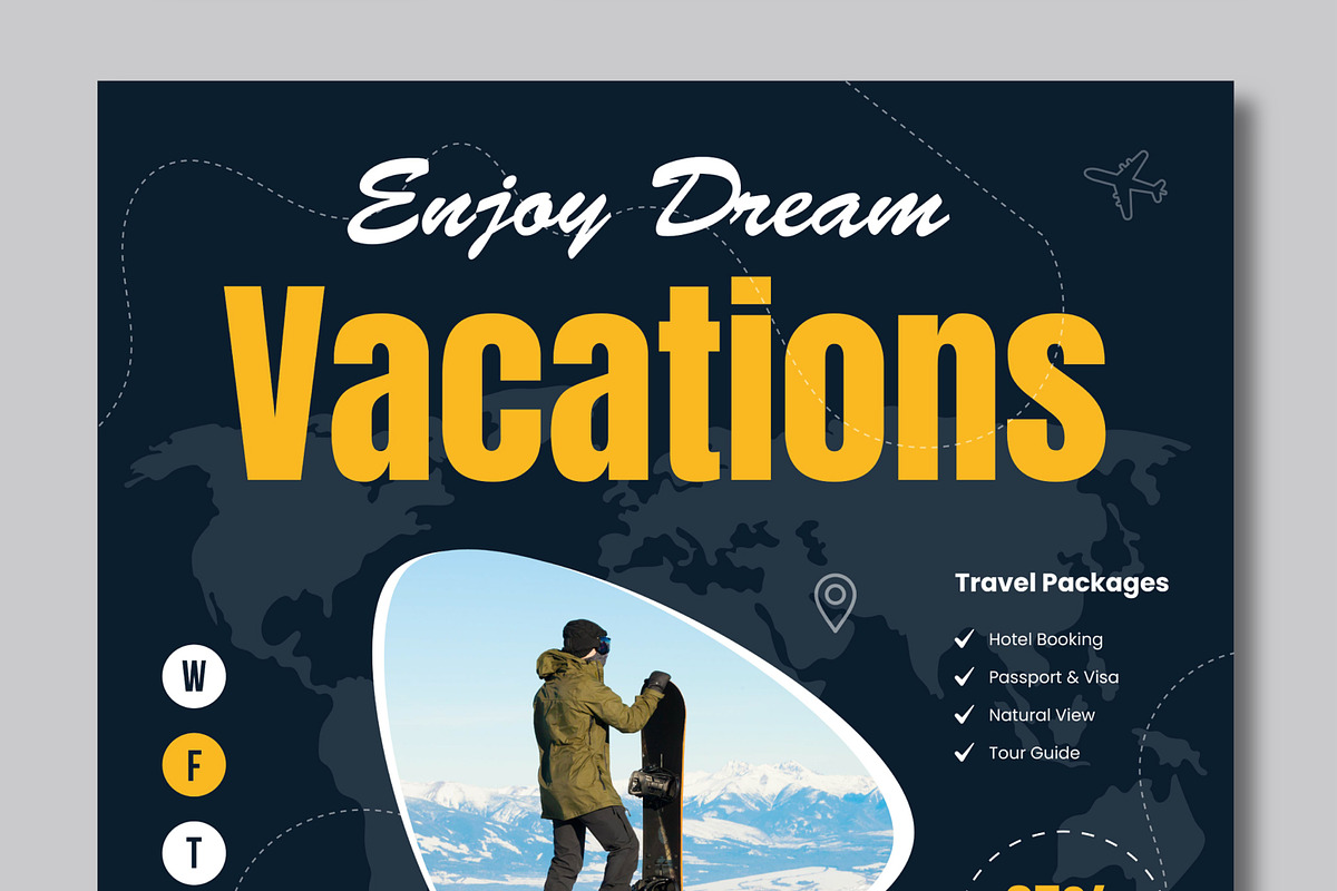 Vacation Holiday Tour Social Media, a Social Media Template by MightyDesign (Photo 3 of 7)