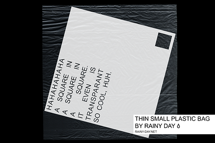 Thin small plastic bag