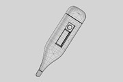Digital Medical Thermometer, an Object 3D Model by fahad121 (Thumbnail 7 of 8)