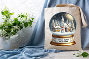 Small Town Christmas Globe PNG, an Illustration by DreamPrint404 (Thumbnail 6 of 7)