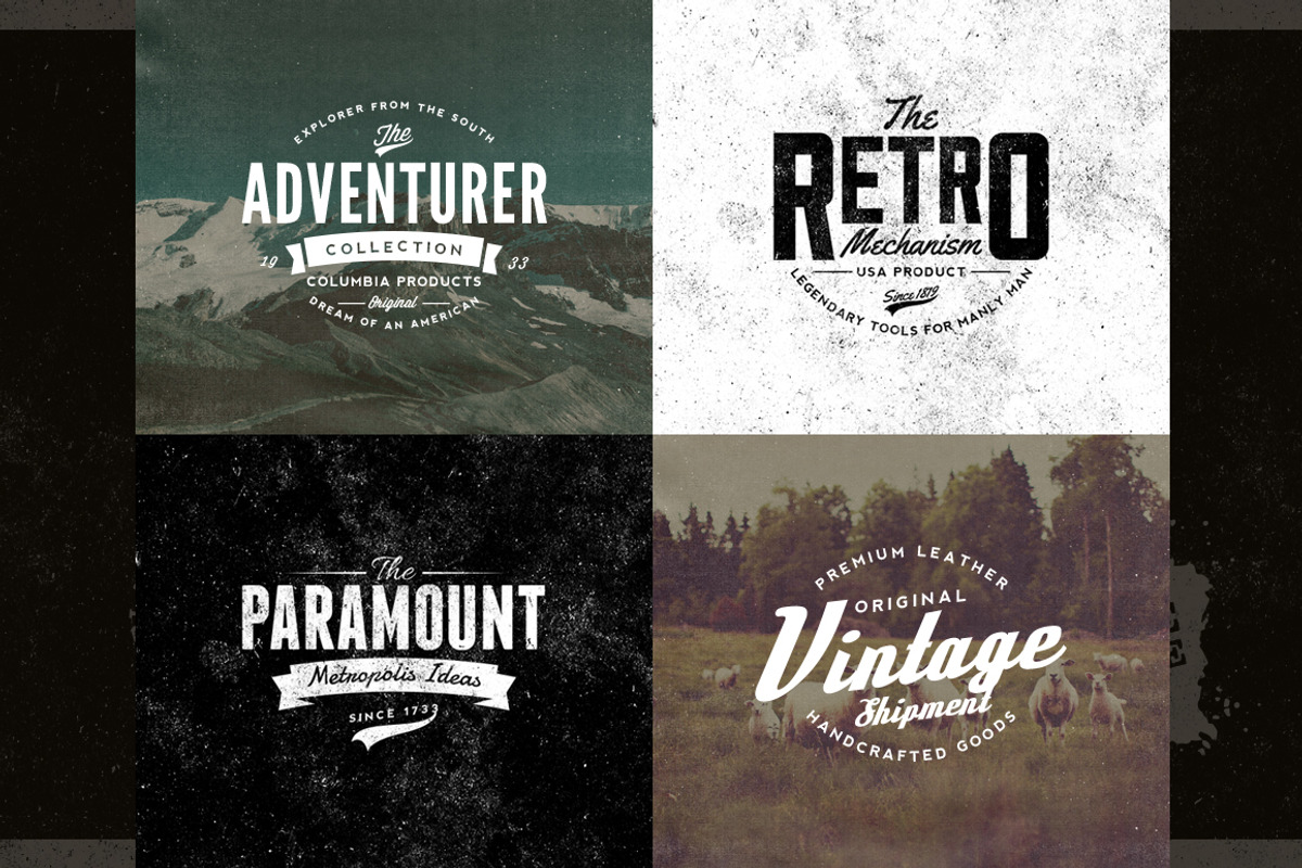 Classic Vintage Insignias Collection, a Branding & Logo Template by Yusof Mining (Photo 2 of 5)